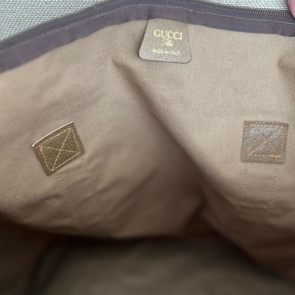 GUCCI Plus Monogram Weekender Travel Bag Web Duffle Bag Great Used Condition COA - Picture 13 of 15